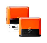 Tampon néon Printer Compact Pro 40 - Avec plaque de texte/logo individuel - 23 x 59 mm - 6 lignes