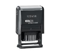 Tampon numéroteur/folioteur COLOP S226 | Noir | Tampon numéroteur à 6 chiffres | Hauteur des caractères : 4 mm | Idéal pour l'inventaire, la numérotation de documents et la logistique