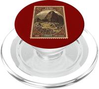 Tampon Pérou Machu Picchu 1920 Vintage Voyage Rétro PopSockets PopGrip pour MagSafe