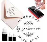 Tampon personnalisé fait à la main avec amour Tampons de tampons de la série Heart and Fe pour adresse d'entreprise