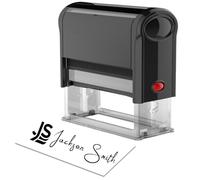 Tampon Personnalisé Logo ou Texte,Entreprise Personnalisable,Tampon Encreur Entreprise, Cachet Entreprise,Tampon Signature,Cachet Entreprise -5 Tailles, 9 Couleurs D'encre, 5 Lignes Maximum