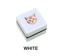 Tampon Personnalisé Timbre Portrait Timbre Logo Personnalisé Timbre Photo Timbres Personnalisés Pour Lui Et Pour Elle Sceau Auto-encreur (White)