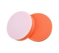 Tampon Polissage Éponge Plate 2Pcs Orange Auto(6inch)