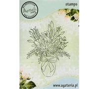 Tampon polymère - Bouquet dans un vase - Agateria