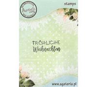 Tampon polymère - Frochliche Weichnachten - Agateria