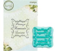 Tampon polymère - Première communion - cadre - Agateria