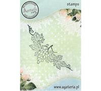 Tampon polymère - Vigne avec décor de raisins - Agateria