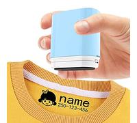Tampon pour marquer les vêtements, Sceau de nom pour enfants,tampon vetement enfant personnalisé,tampon encreur personnalisable vetement (BY005-Blue)