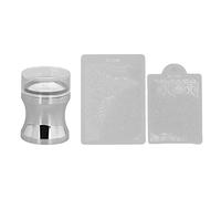 Tampon pour Nail Art en Silicone Transparent, outil de manucure avec plaques d'estampage pour le bricolage du Nail Art à la maison ou au Salon