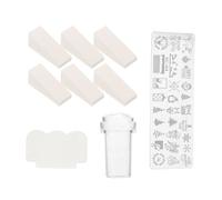 Tampon pour Nail Art Plaques, Pochoirs Réutilisables en Acier Inoxydable | Ongles et Stickers, Usage Salon ou Fête Entre Amies, Effet Manucure à Domicile