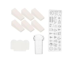 Tampon pour Nail Art Plaques, Pochoirs Réutilisables en Acier Inoxydable | Ongles et Stickers, Usage Salon ou Fête Entre Amies, Effet Manucure à Domicile