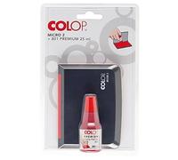 Tampon Premium Micro 2 - COLOP - Couleur de coussin 801 - Rouge