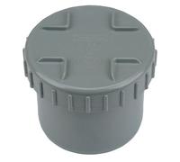 Wavin Tampon de visite PVC D125 3025976 Gris G