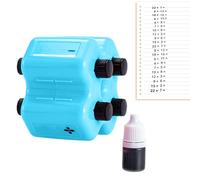 Tampon Rouleau Mathématiques 4 en 1, Outil Apprentissage Calcul Additions Soustractions Multiplications Divisions, Accessoire Éducatif Enfant École Maison