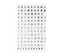 HEEPDD Tampon Scrapbooking, Tampon Chiffre Letter Pochoir Tampons pour Scrapbooking Tampons Clairs pour la Fabrication de Cartes Transparent Silicone Cartoon Stamps (Majuscule + Minuscule)