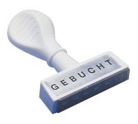 Tampon texte WEDO "BOUCHT" Largeur d'empreinte : 45 mm