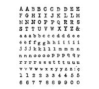 Artemio Tampon clear Alphabet Typewriter