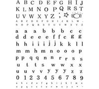 Tampon Transparent - Alphabet - Maj 10mm Min 7mm incolore G
