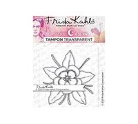 Tampon transparent - Fleur exotique 2 - 9,5 x 6,5 cm Transparent
