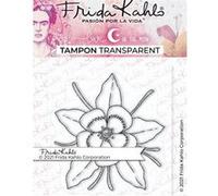 Tampon transparent - Fleur exotique 2 - 9,5 x 6,5 cm Transparent