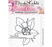 Tampon transparent - Fleur exotique 3 - 9,5 x 6,5 cm Transparent