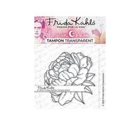 Tampon transparent - Pivoine 1 - 9,5 x 6,5 cm