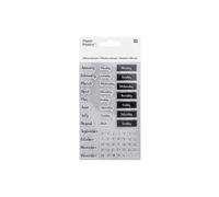 Tampon transparent - RICO DESIGN - Calendrier Manuscrit - 62 pcs - Adulte - Mixte