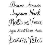 Tampon Transparents Noël 7x9 cm