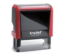 Tampon Trodat X-print 4912 4.0 encrage automatique rechargeable, texte PAYÉ, encre de couleur rouge, format de l’impression 47 x 18 mm - pratique pour marquer les documents, factures