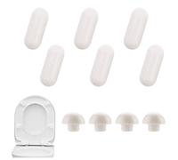 Tampon Universel pour Siège Toilette, Tampon Abattant WC, 10 Pièces Pare-Chocs de Siège de Toilette pour La Maison, l'hôtel, l'hôpital, l'ensemble de Toilette Scolaire
