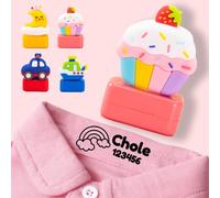 Tampon vêtement enfant,Tampon vêtement enfant personnalisé,Tampon prenom vêtement enfant,Tampon marqueur vêtement enfant,Tampon nom enfant vêtement,tampon nominatif pour vêtements (Cake)