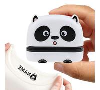 Tampon Vetement Enfant, Tampons Personnalisés Pour Vêtements, Tampon Prenom Encreur Personnalisable Vetement Enfant, Tampon Textile Personnalisable, Étiquette Vetement Enfant,(White Panda)