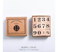 Tampon Vintage De Planification Du Mois Et De La Semaine, Série De Fonctions De Base, Symbole Numérique, Sceau En Bois, Papeterie Fournitures De Bureau, Diy Bricolage