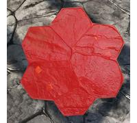 Tampons à béton, 6 pièces, Moule à tamponner pour béton texturé Ardoise - Tapis décoratif sans Joint en polyuréthane pour l'estampage de Motifs de Pierre sur Ciment - Parfait pour Les revête