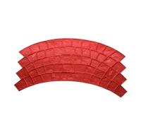 Tampons à béton, Tampons à béton pour terrasse - Surface texturée Robuste en Forme de Secteur, Tapis d'impression pour béton à Motif réaliste et Naturel, Plaque d'impression Durable Couleur