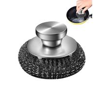 Tampons À Récurer En Métal - Épurateurs En Acier Inoxydable - Récureur En Acier Inoxydable Avec Poignée | Excellent Pour Nettoyer Les Ustensiles De Cuisine, Casseroles Et Ustensiles Ménagers Difficile