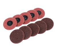 Tampons Abrasifs Draper Polycarbure À Changement Rapide 75Mm Moyen 10 Pack 75627