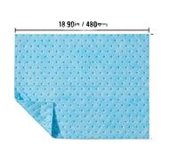 Tampons absorbants, Absorbeur universel, Capacité 12 gallons, Tapis absorbant 6Gal