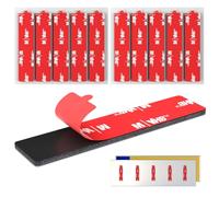 Tampons Adhésif Double Face, 10 x Tampon Adhésif pour Plaques d'immatriculation avec Adhésif, Ruban Adhésif Double Face Extra Fort pour Plaques d'immatriculation de Véhicules