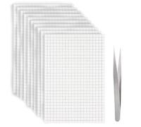 Tampons Adhésifs en Mousse Double Face 3D 5mm Feuilles Blanches pour Art DIY, Fête et Fournitures de Bureau (10 Feuilles 6000 Pièces)