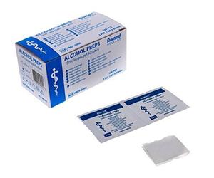 Tampons alcool Alkoholpads de Romed 100 Pièce - Boîte - 1, 1 - Pack