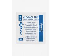 Tampons Alcoolisés 70°, ROMED Lot de 50 Unités, Désinfection Cutanée, Usage Unique, 65 x 30 mm, Alcool Isopropylique, Emballage Aluminium Individuel