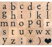 Tampons Alphabet - 1 Cm - Bois
