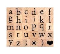 Tampons Alphabet - Artemio - Set de 30 - 1x1cm - Décoration papier, bois, tissu - Mixte