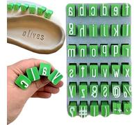 Tampons Alphabet Pour Argile, Lettres Majuscules et Minuscules, Tampons Lettres en Argile Polymère, Outils de Poterie pour DIY et Débutants, Fournitures Artisanales Portables (Lowercase letters)