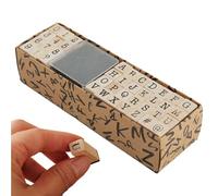 Tampons Alphabet Set - Kit de Tampon en Bois et en Caoutchouc de 40 pièces, numéros de Lettres, Blocs en Bois, Outils de Scrapbooking de Bricolage créatifs | Cartes de planificateur du jo