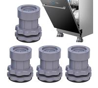 Tampons anti-vibration de la machine à laver - Risers d'amortisseur à usage lourd, stabilisateur d'appareils sans glissement, support de base de la bande de roulement du réservoir | 4pcs disques avec