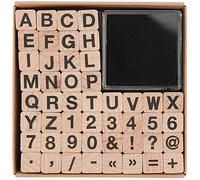 Tampons Bois En Lettres Et Chiffres - Caractères Simples