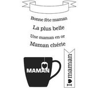 Tampons - Bonne fête maman - Transparent - 9x14cm - Scrapbooking - Carterie