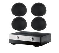 Tampons Caoutchouc Autocollants - Grande Taille 30MM : Ce Set Comprend 8 Tampon Caoutchouc Autocollant de 30 mm de diamètre et 15 mm de Hauteur. Idéal comme Support Enceinte ou pour stabilise (4 PCS)